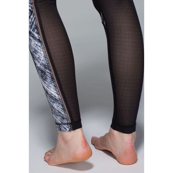 LULULEMON Hot To Street Pant Leggings •6•Heat Wave White Black 7/8 Length W5H73S - Picture 7 of 16